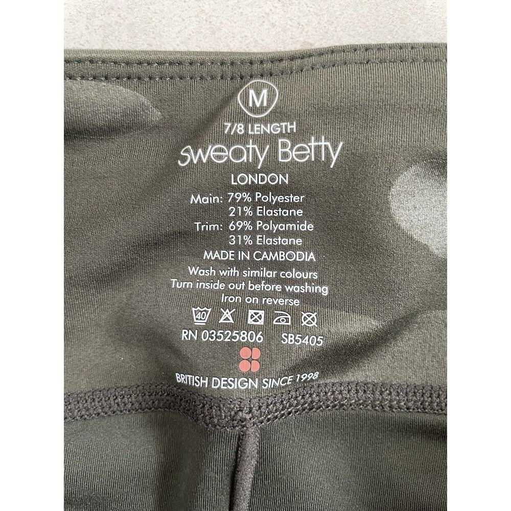 Sweaty Betty Legging 7/8 Crop Camo Activewear Athleisure - Picture 9 of 9